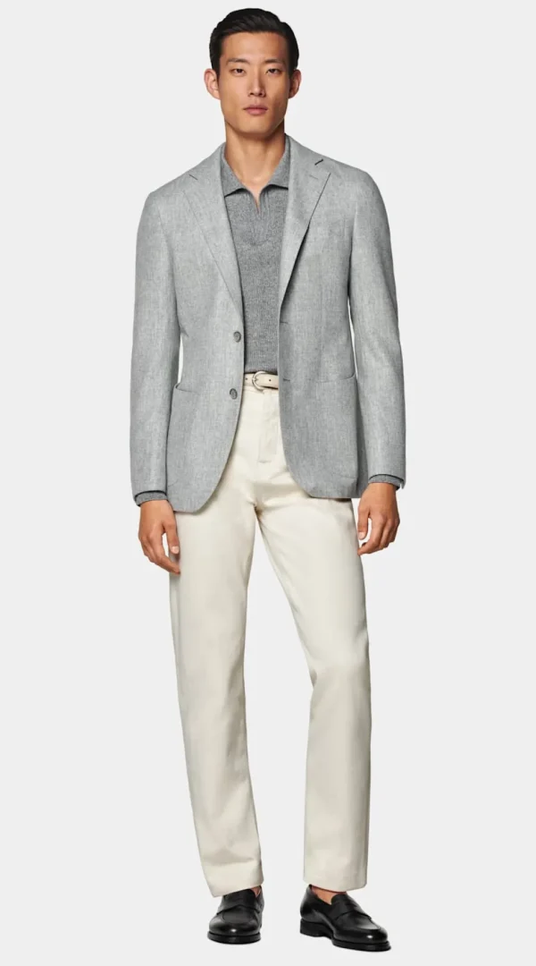 Suitsupply Blazers*Blazer Havana coupe Tailored gris clair