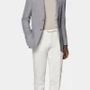 Suitsupply Blazers*Blazer Havana coupe Tailored violet pied-de-poule