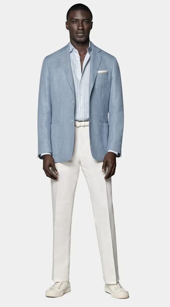 Suitsupply Mariage Chic Décontracté | Blazers*Blazer Havana coupe Tailored bleu clair