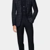 Suitsupply Mariage Chic Décontracté | Blazers*Blazer Havana coupe Tailored bleu marine à carreaux