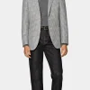 Suitsupply Blazers*Blazer Havana coupe Tailored gris foncé pied-de-poule