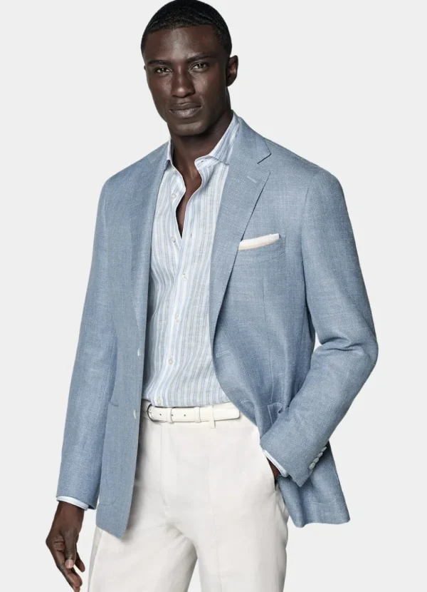 Suitsupply Mariage Chic Décontracté | Blazers*Blazer Havana coupe Tailored bleu clair