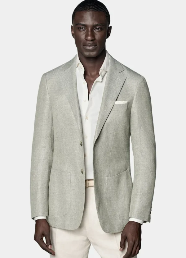 Suitsupply Mariage Chic Décontracté | Blazers*Blazer Havana coupe Tailored vert clair