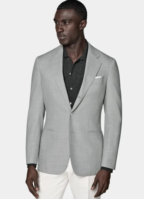 Suitsupply Blazers*Blazer Havana coupe Tailored gris clair