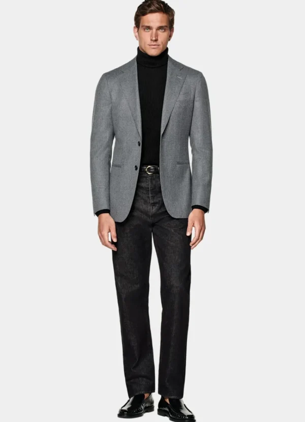 Suitsupply Mariage Hiver | Blazers*Blazer Havana coupe Tailored gris moyen