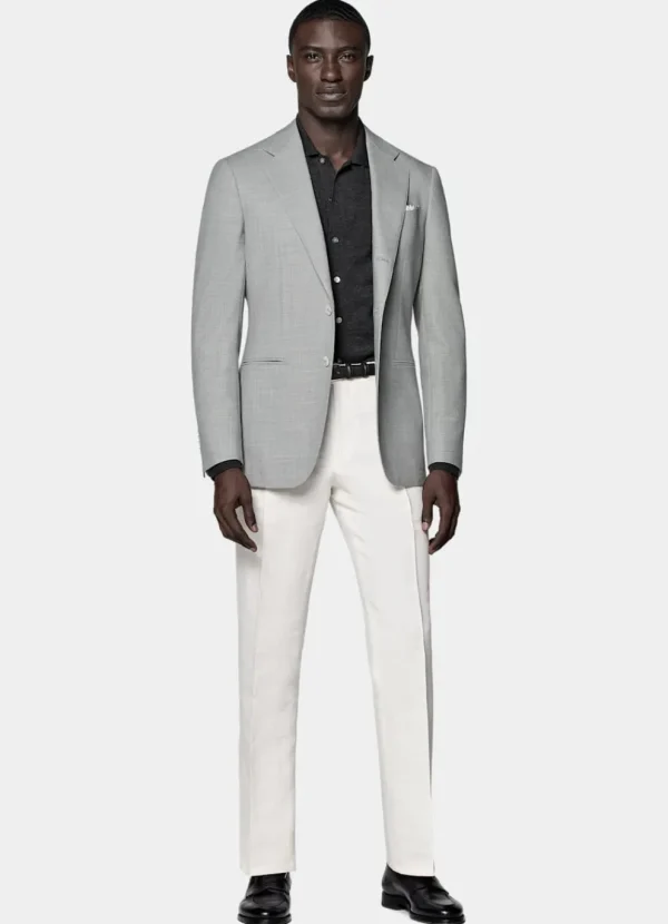 Suitsupply Blazers*Blazer Havana coupe Tailored gris clair