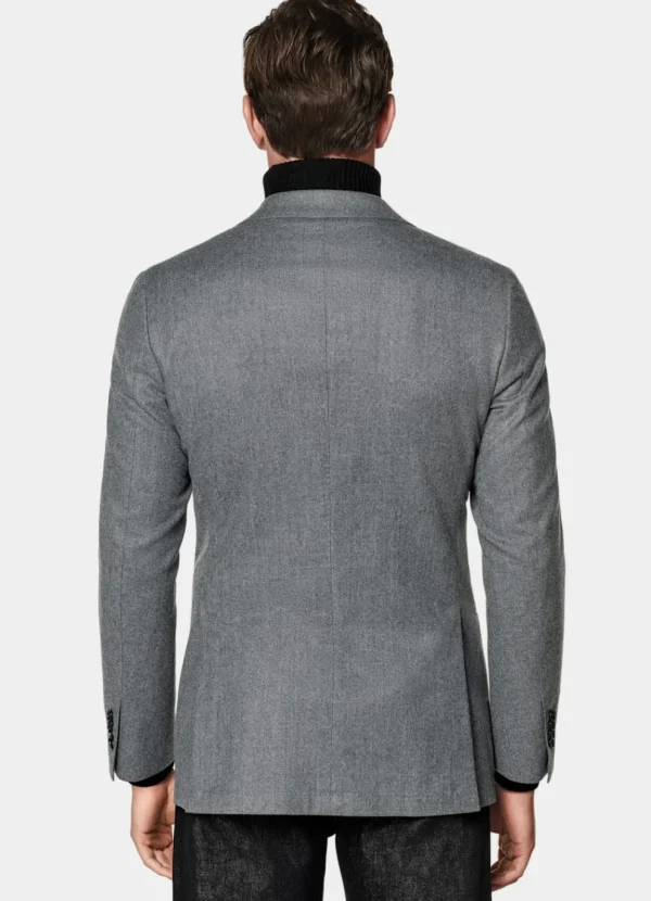 Suitsupply Mariage Hiver | Blazers*Blazer Havana coupe Tailored gris moyen