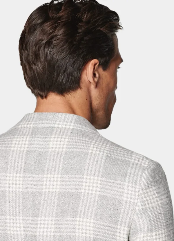 Suitsupply Blazers*Blazer Havana coupe Tailored gris clair à carreaux