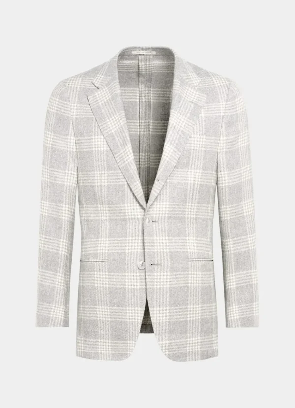 Suitsupply Blazers*Blazer Havana coupe Tailored gris clair à carreaux