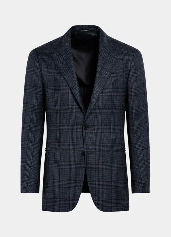 Suitsupply Mariage Chic Décontracté | Blazers*Blazer Havana coupe Tailored bleu marine à carreaux