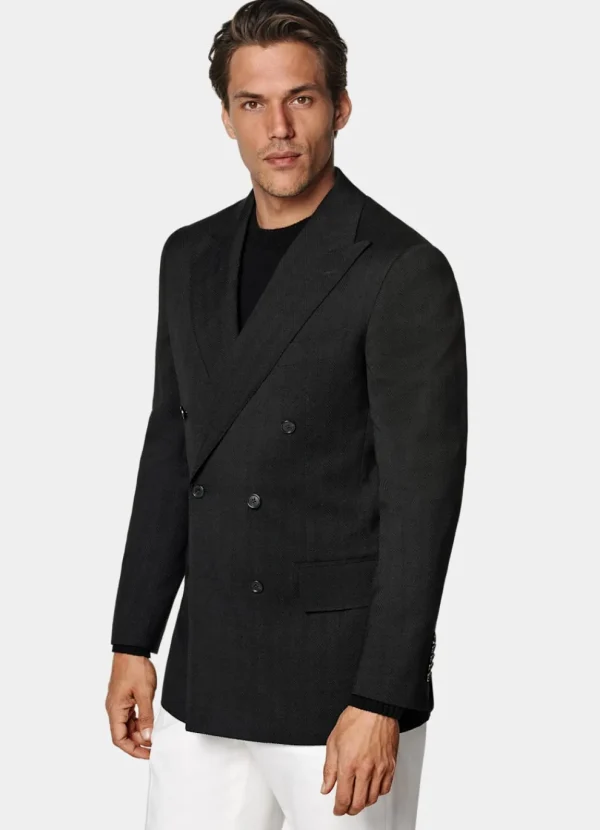 Suitsupply Mariage Chic Décontracté | Blazers*Blazer Milano coupe Tailored noir à chevrons