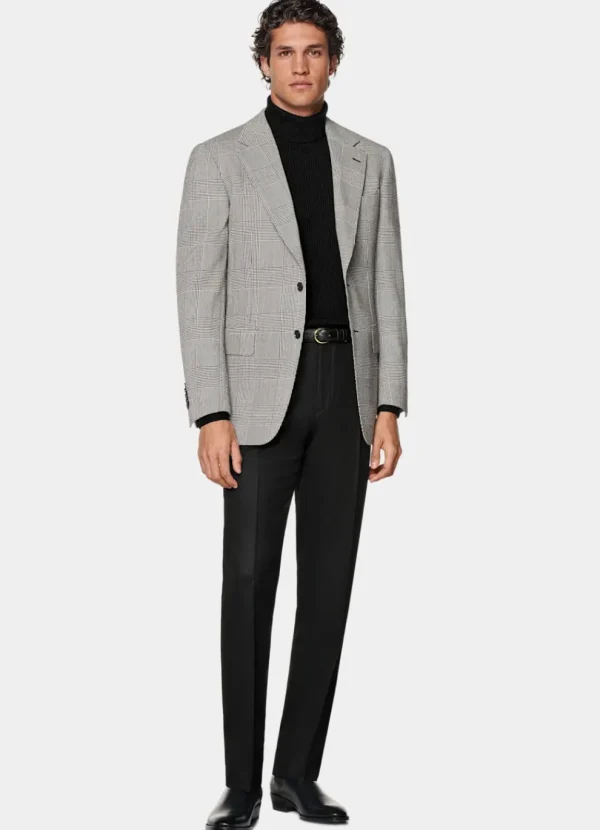 Suitsupply Blazers*Blazer Milano coupe Tailored noir à carreaux