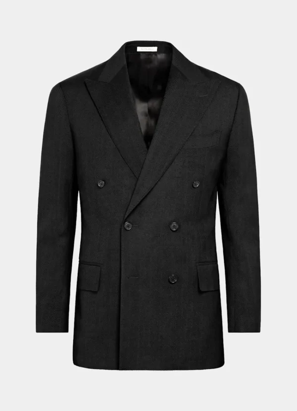 Suitsupply Mariage Chic Décontracté | Blazers*Blazer Milano coupe Tailored noir à chevrons