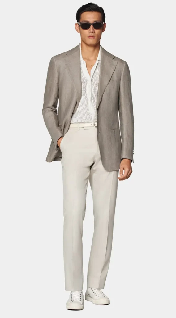 Suitsupply Mariage Sur La Plage | Blazers*Blazer Roma coupe Relaxed marron clair