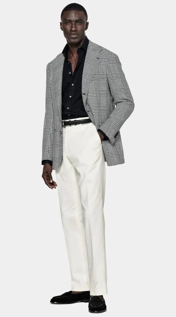 Suitsupply Blazers*Blazer Roma coupe Relaxed noir à carreaux