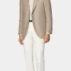 Suitsupply Blazers*Blazer Roma coupe Relaxed marron moyen pied-de-poule