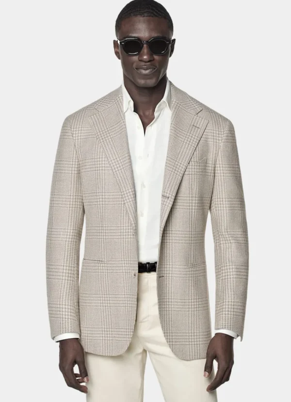 Suitsupply Mariage Chic Décontracté | Blazers*Blazer Roma coupe Relaxed sable à carreaux