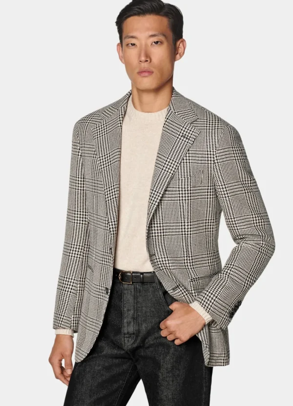 Suitsupply Mariage Chic Décontracté | Blazers*Blazer Roma coupe Relaxed noir à carreaux