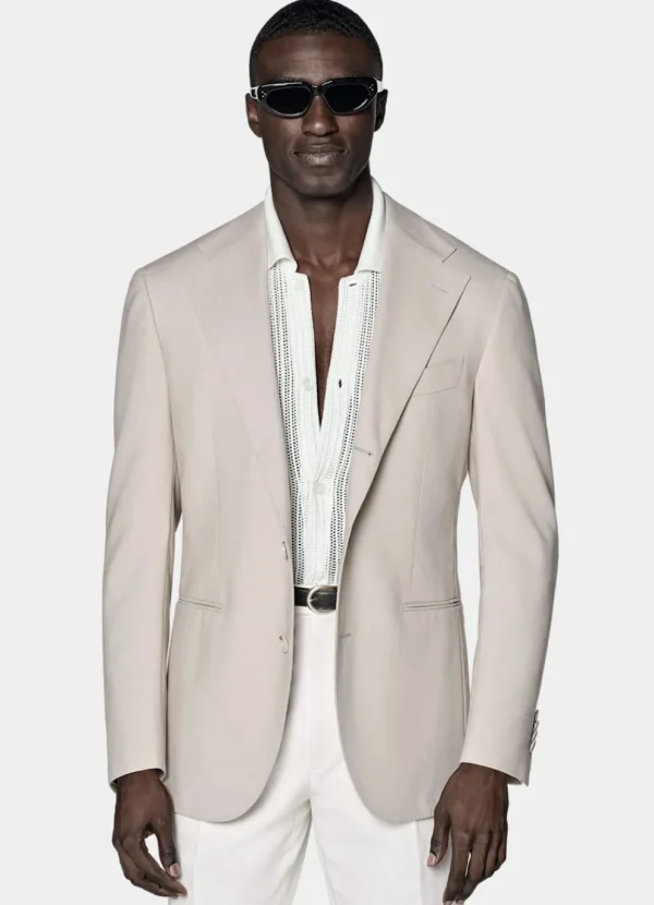 Suitsupply Mariage Chic Décontracté | Blazers*Blazer Roma coupe Relaxed taupe clair