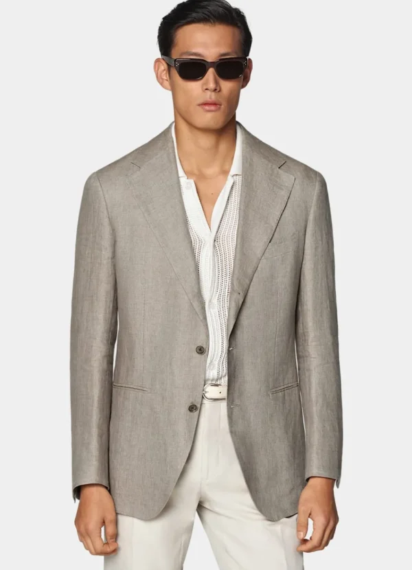 Suitsupply Mariage Sur La Plage | Blazers*Blazer Roma coupe Relaxed marron clair