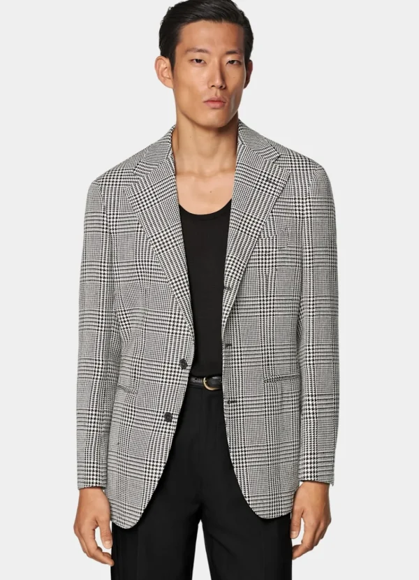 Suitsupply Blazers*Blazer Roma coupe Relaxed noir à carreaux