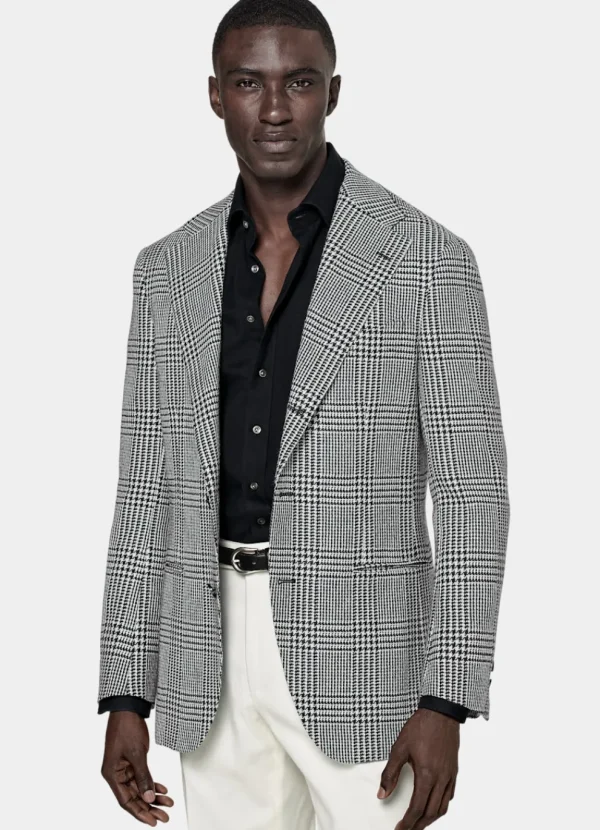 Suitsupply Blazers*Blazer Roma coupe Relaxed noir à carreaux