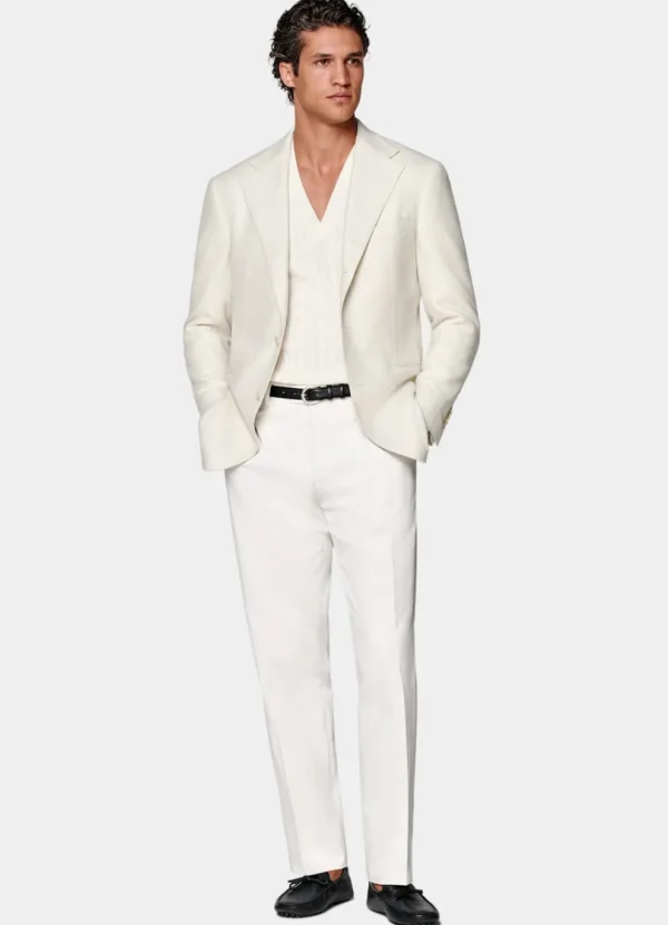 Suitsupply Blazers*Blazer Roma coupe Relaxed blanc cassé