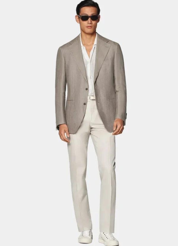 Suitsupply Mariage Sur La Plage | Blazers*Blazer Roma coupe Relaxed marron clair