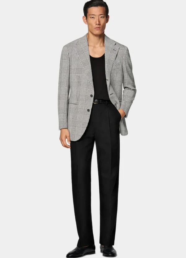 Suitsupply Blazers*Blazer Roma coupe Relaxed noir à carreaux