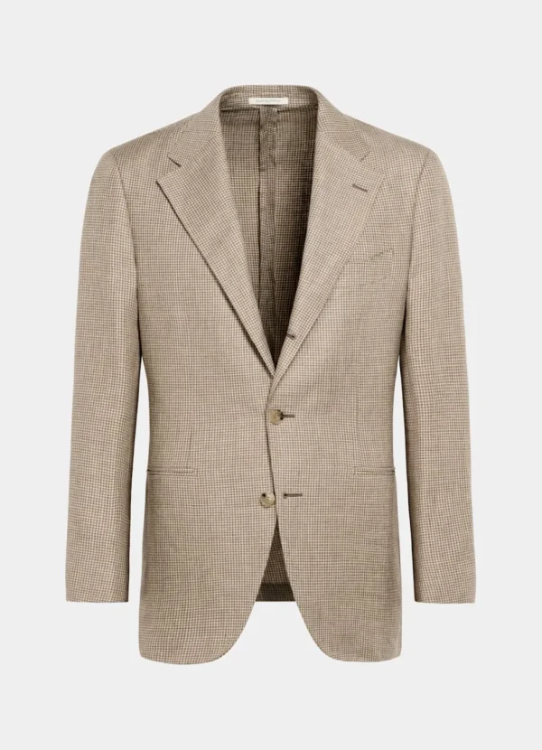 Suitsupply Blazers*Blazer Roma coupe Relaxed marron moyen pied-de-poule