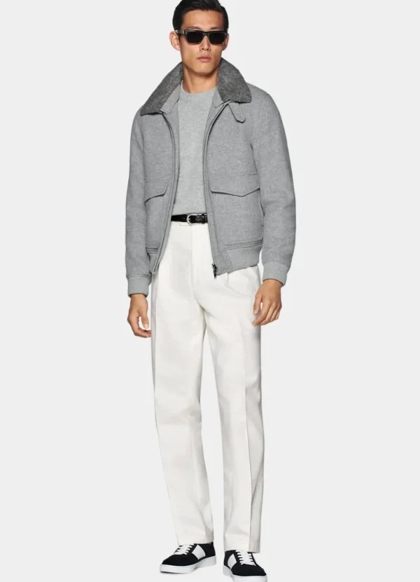 Suitsupply Bombers*Bomber gris clair