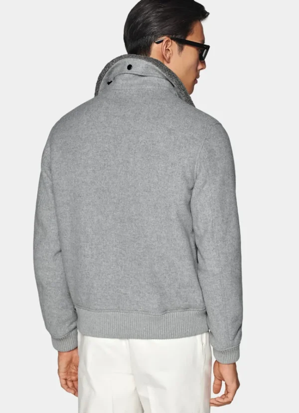 Suitsupply Bombers*Bomber gris clair