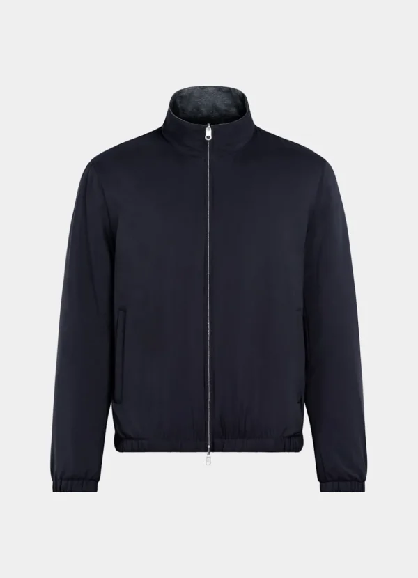 Suitsupply Bombers*Bomber réversible bleu marine