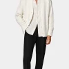 Suitsupply Cardigans*Cardigan oversize en crochet blanc cassé