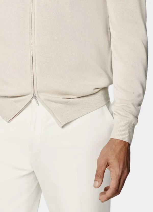 Suitsupply Pulls Zippés*Cardigan zippé marron clair