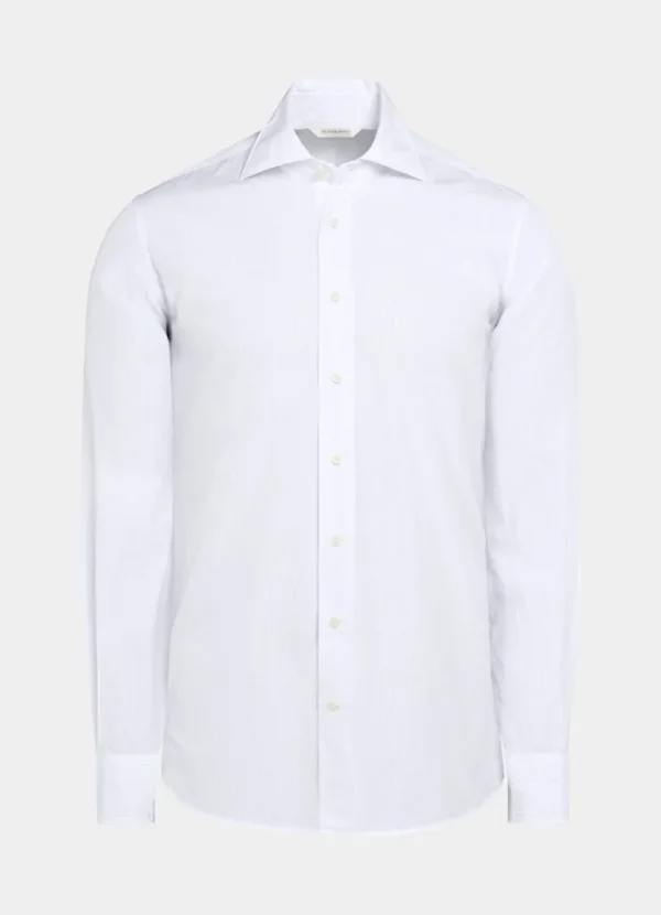 Suitsupply Chemises Décontractées*Chemise coupe ajustée blanche à rayures