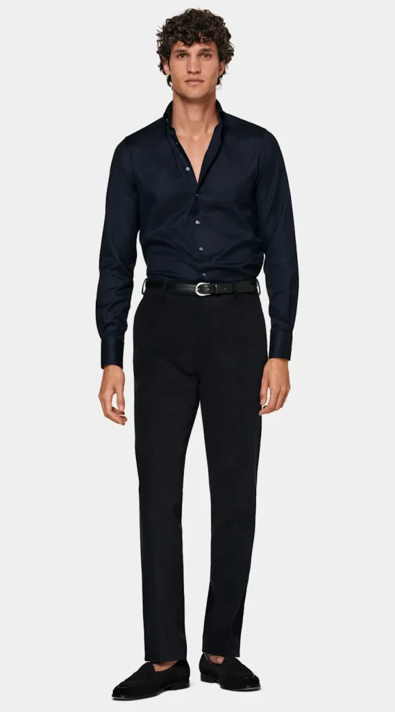 Suitsupply Chemises Traveller | Chemises Classiques*Chemise coupe ajustée en oxford royal bleu marine