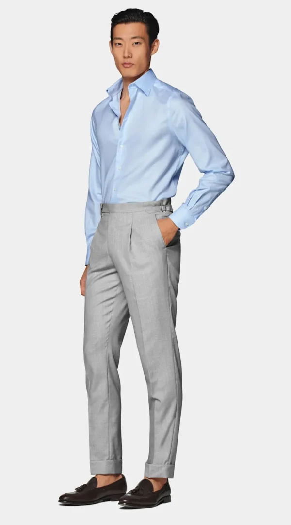 Suitsupply Chemises Traveller | Chemises Classiques*Chemise coupe ajustée en oxford bleue