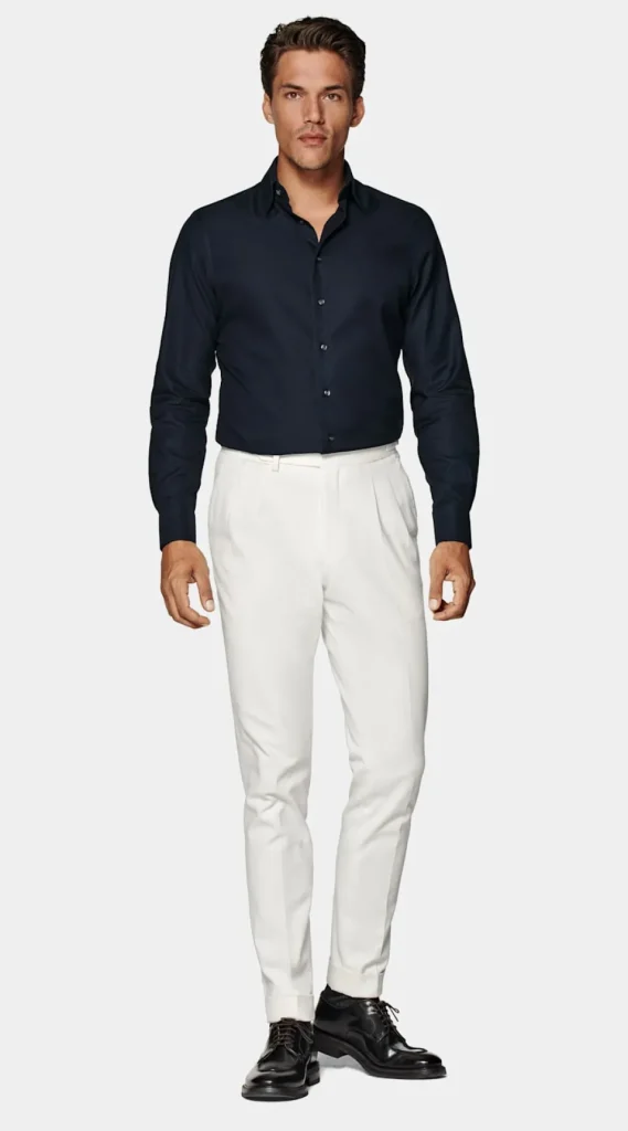 Suitsupply Chemises Traveller | Chemises Classiques*Chemise coupe ajustée en oxford royal bleu marine