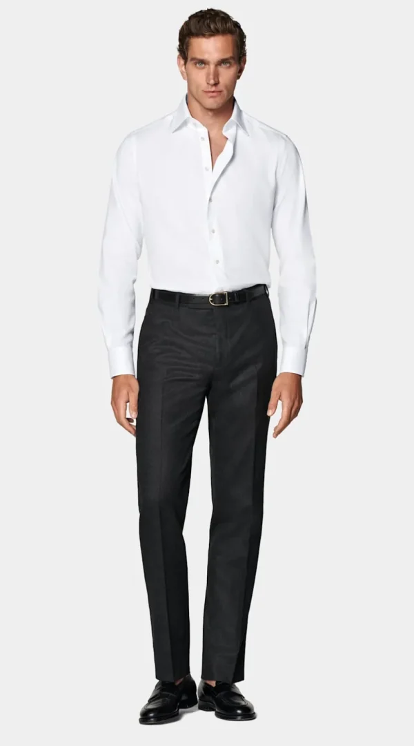 Suitsupply Chemises Traveller | Chemises Classiques*Chemise coupe ajustée en oxford royal blanche