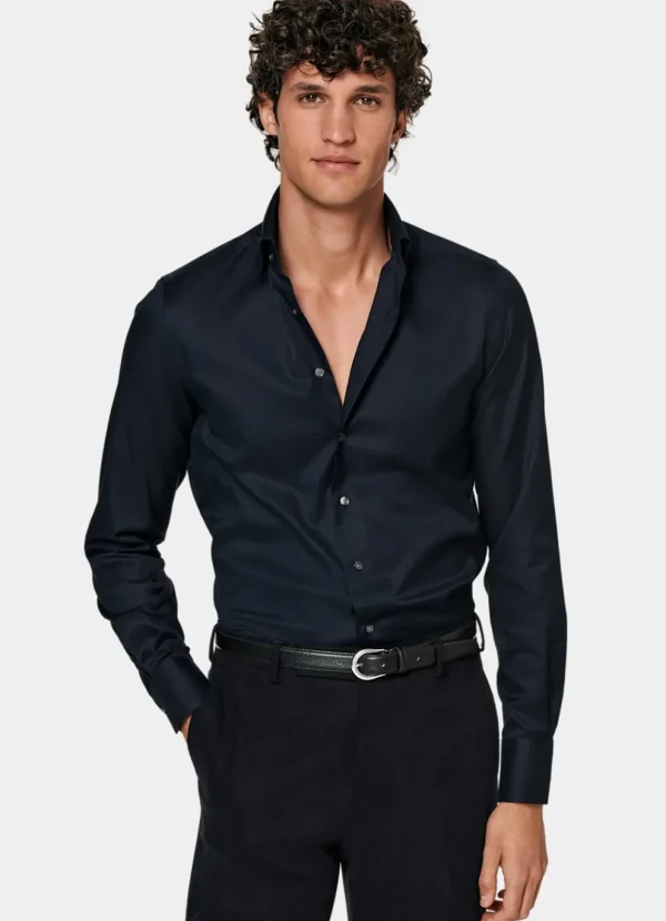 Suitsupply Chemises Traveller | Chemises Classiques*Chemise coupe ajustée en oxford royal bleu marine