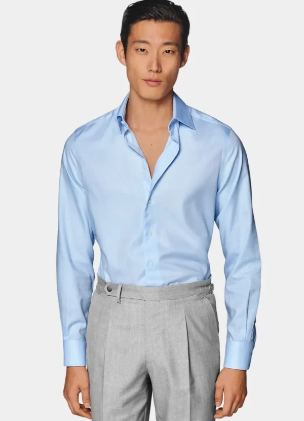 Suitsupply Chemises Traveller | Chemises Classiques*Chemise coupe ajustée en oxford bleue