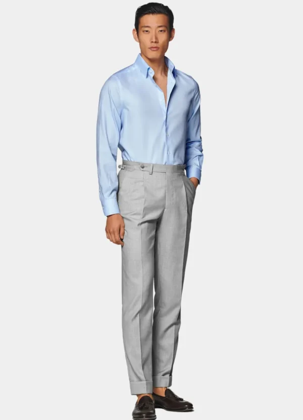 Suitsupply Chemises Traveller | Chemises Classiques*Chemise coupe ajustée en oxford bleue