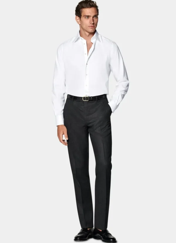 Suitsupply Chemises Traveller | Chemises Classiques*Chemise coupe ajustée en oxford royal blanche