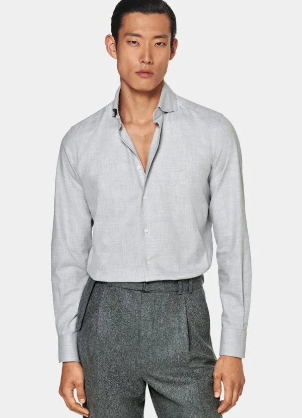 Suitsupply Chemises Décontractées*Chemise coupe ajustée gris clair