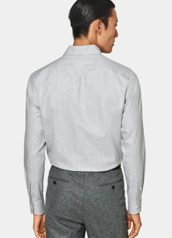 Suitsupply Chemises Décontractées*Chemise coupe ajustée gris clair