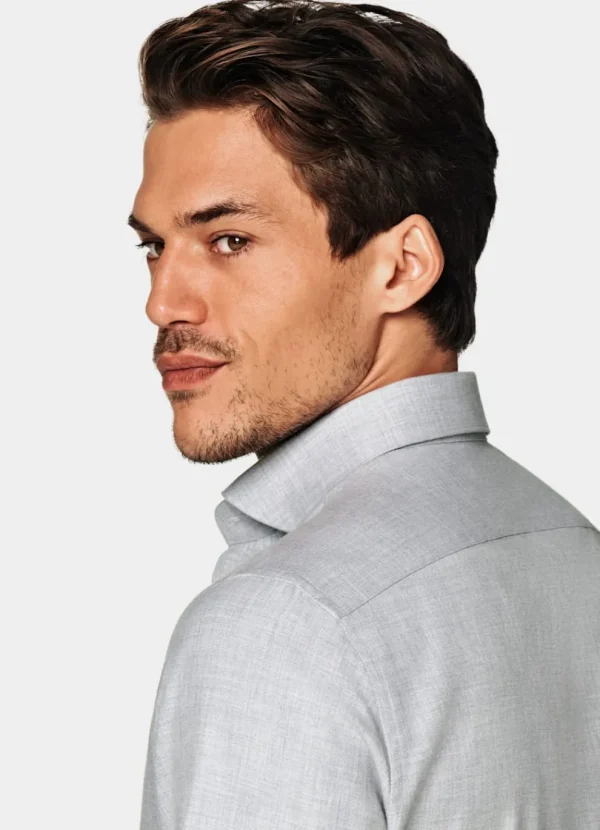 Suitsupply Chemises Décontractées*Chemise coupe ajustée gris clair