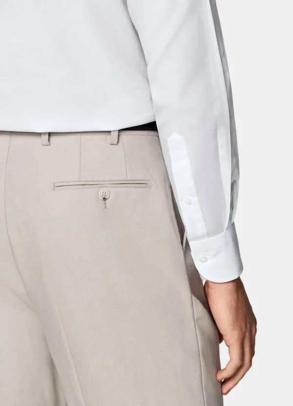 Suitsupply Chemises Classiques*Chemise coupe Slim à col classique d'une seule pièce blanche