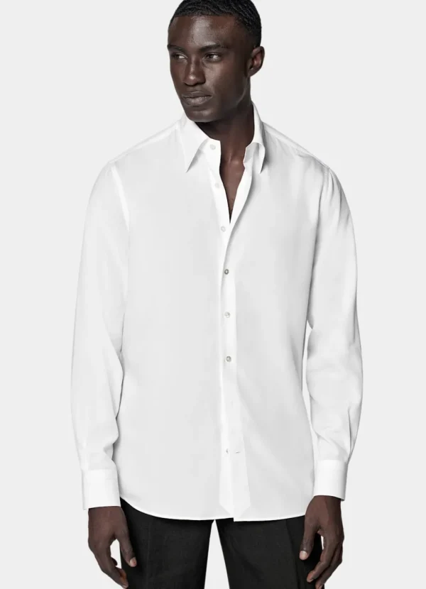 Suitsupply Chemises Décontractées*Chemise coupe Slim à col en pointe blanche