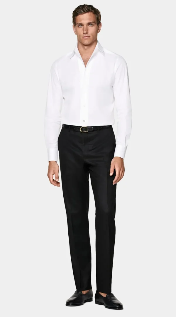 Suitsupply Chemises Classiques*Chemise coupe Tailored à col classique d'une seule pièce blanche